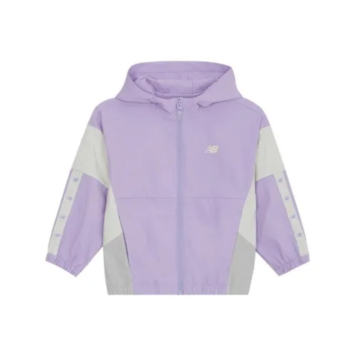 New Balance совместный бренд Куртки Пальто Светло-фиолетовый Дети 3-7 лет