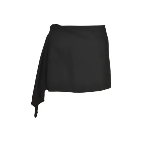 Ann Demeulemeester Повседневные короткие юбки Женские Черный