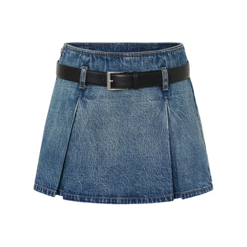 MOCO SS24 Джинсовые шорты Женские Джинсовый синий