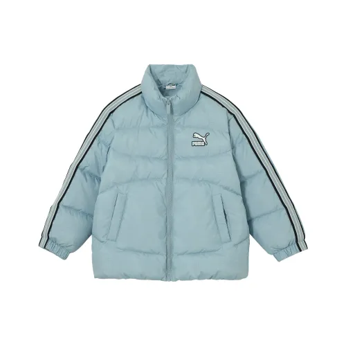 PUMA Пуховик Воротник-стойка Пуховик B Синий Детский