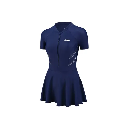 Подкладка One Piece Купальник Женская Морской Синий