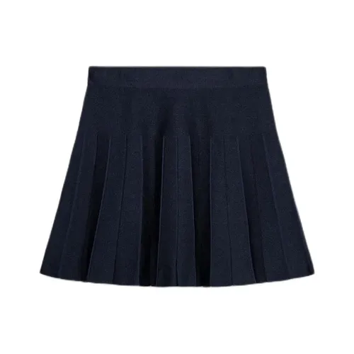 ZARA Морской синий Женские Повседневные Короткие Юбки