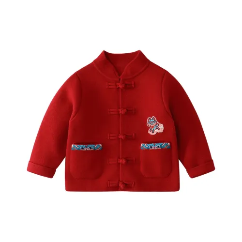 CICIIBEAR Трикотаж Китайский Красный Детский