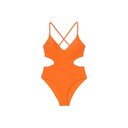 Victoria's Secret Розовый The Cut Out Cheeky One Piece Купальник Апельсин One Piece Купальник Женские Апельсин