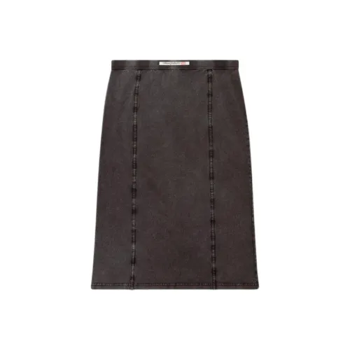 DIESEL Деним Длинная Юбка Женская Черная