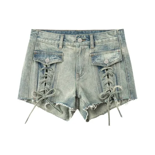 CHUU Джинсовый синий Женские Джинсовые шорты