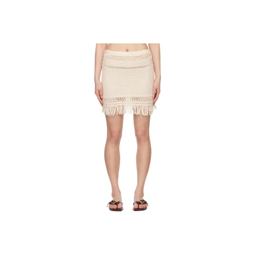 ISABEL MARANT ETOILE Повседневные короткие юбки Женские Бежевый