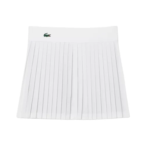 LACOSTE Повседневные короткие юбки Женские Белый Зеленый