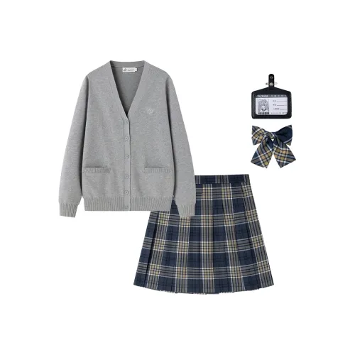 Tokyo Season Серый River Светло-серый+Berlin Весна+Маленькие Предметы Женская Униформа