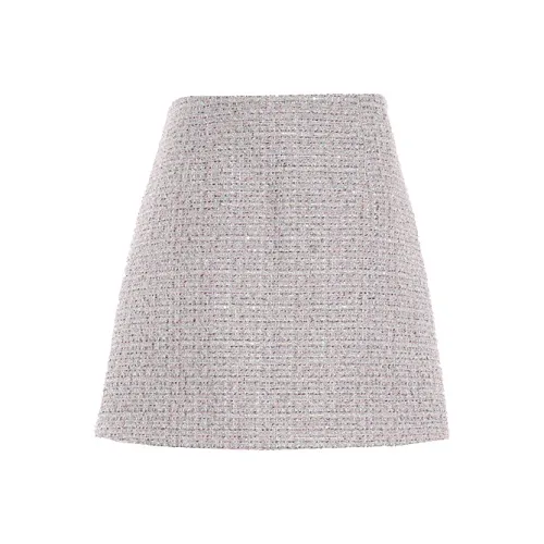 BESIONIA FW24 Повседневные короткие юбки Женские Розово-фиолетовый