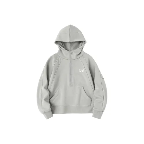 Lee совместный модельный свитшот светло-серого цвета для подростков