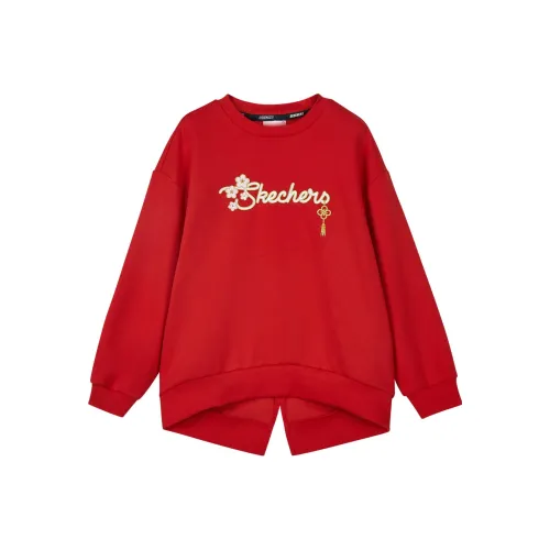 Skechers Новогодний Гоночный Красный 001W Kids Свитшоты