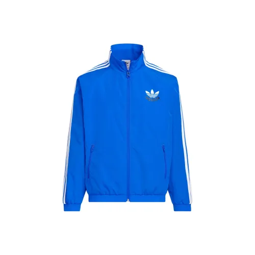 Adidas Originals Куртки Пальто ORIGINAL Ткани вязаные Куртка Bird Перо Синий Белый