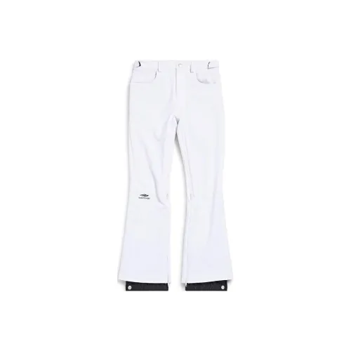 Balenciaga Fw25 Лыжные брюки Обычный крой Женские Белые