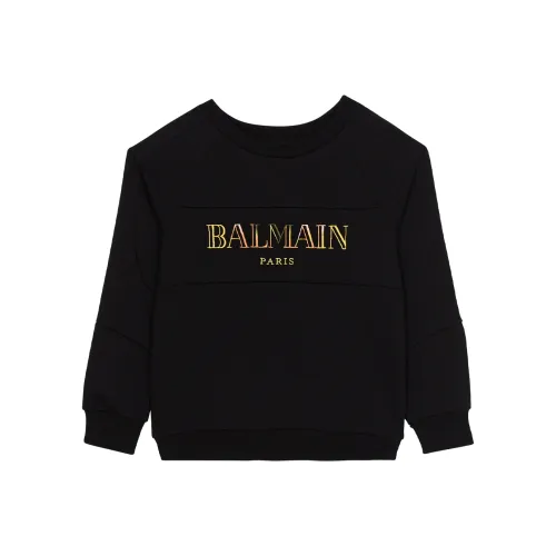 BALMAIN Черный Kids Свитшоты