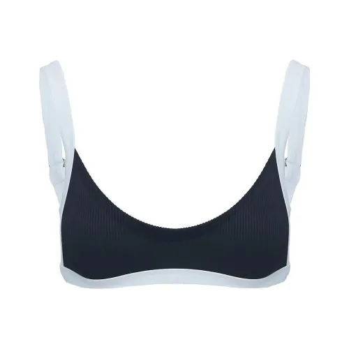 PRINCESS POLLY KNOTTI Ткань в рубчик Бикини Топ Бикини Женский Черный Черный