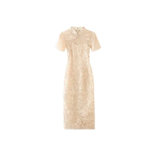 JINYE ORIENTAL Шампанское Женские Ципао