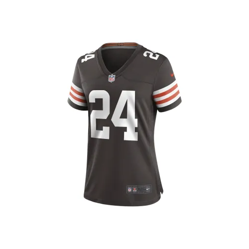nike NFL Cleveland Browns Ник Chubb Футбол Джерси Женские Коричневый