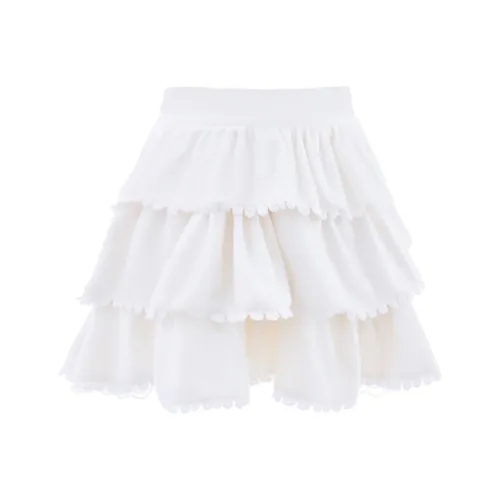 Blovelan Повседневные короткие юбки женские Светлый абрикос