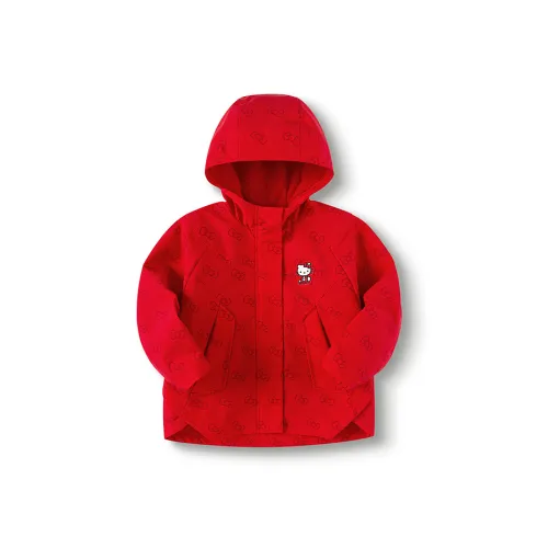 Balabala x Hello Kitty Куртка Китайский Красный для детей 3-7 лет
