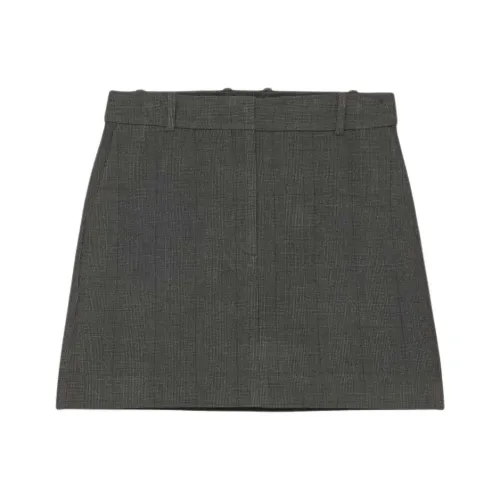 ARITZIA BABATON Chisel Юбка Повседневные короткие юбки Женские Thomas H Уголь Charcoal