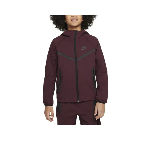 Nike Куртка Яркая Бордово-красная Черная