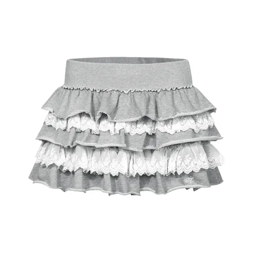 Guuka Hero Повседневные короткие юбки Женские Фотиния Серый
