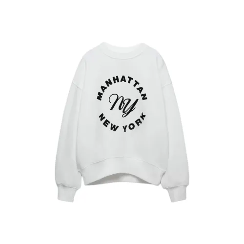ZARA Морозный белый Детский сад Свитшоты