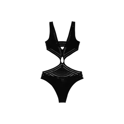 Roberto Cavalli SS24 Ван-Пис Купальник Женский Черный