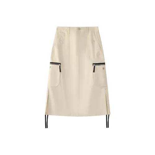 FILA FUSION Повседневная длинная юбка женская весенняя греча