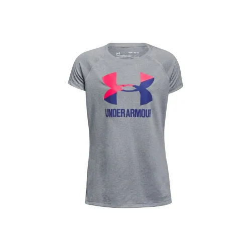 Under Armour T-рубашка детская свинцовая