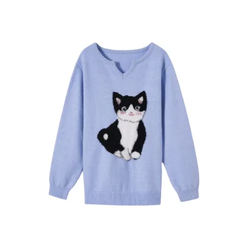 SHIRAN Детский синий Женские трикотаж