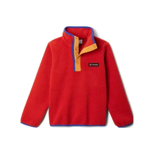 Коллаборация Columbia Куртки Пальто Helvetia Холст Красный Дети Возраст 3-7 лет