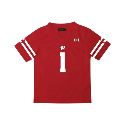 Under Armour T-рубашка Университет OF Wisconsin Madison Красная для малышей и детей дошкольного возраста