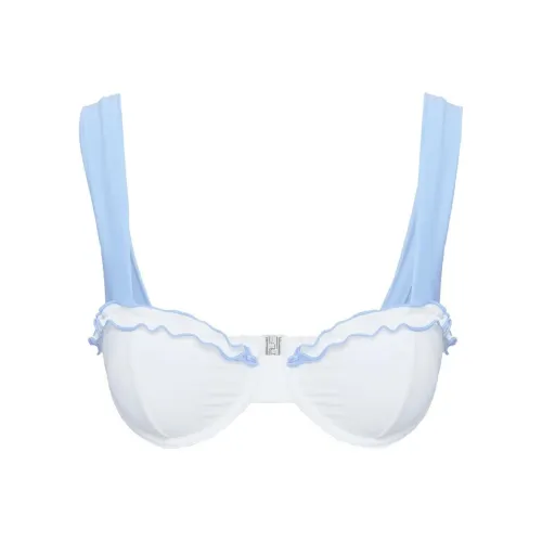 PRINCESS POLLY THIS Лето Укороченный Топ Бикини Бикини Женские Синий Белый Синий Белый