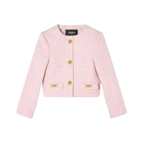 VERSACE Куртки Пальто SS24 Светло-розовый Красный Детский