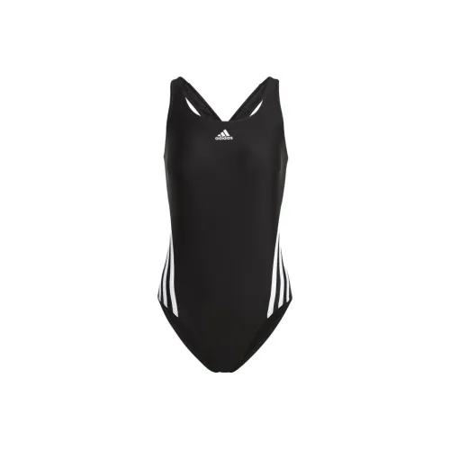 Adidas Полосы Купальник One-piece Купальник Женские Черный