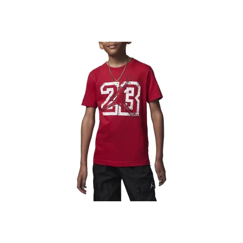 Jordan 23 Jumpman Красный Kids T-рубашки