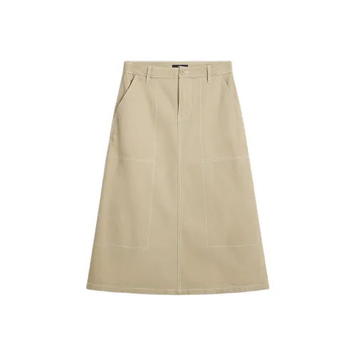 Vans Повседневный Длинный Юбка Женская Светлый Умбра