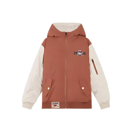 361°KIDS Down Jacket из сырой кожи коричневый для подростков