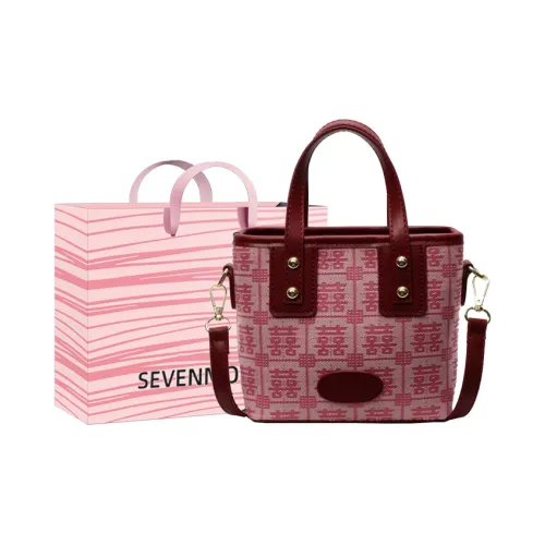 SEVENMOONS Ткань Сумка Женская Joy Pink Joy Red Heart Red Burgundy