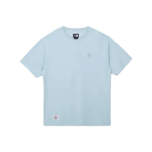 New Era Светло-синяя Унисекс Футболка