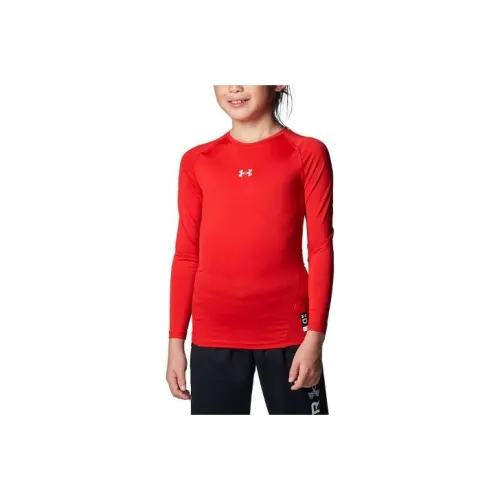 Under Armour T-Shirt UA Термическая Шестернь Броня Красный Детский