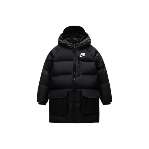 Nike Пуховик Глубокий Черный Подростки
