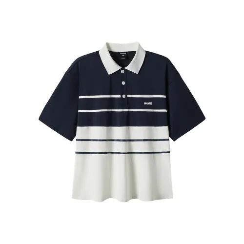 WAYNEXZAVIER Blue Men's Polo
