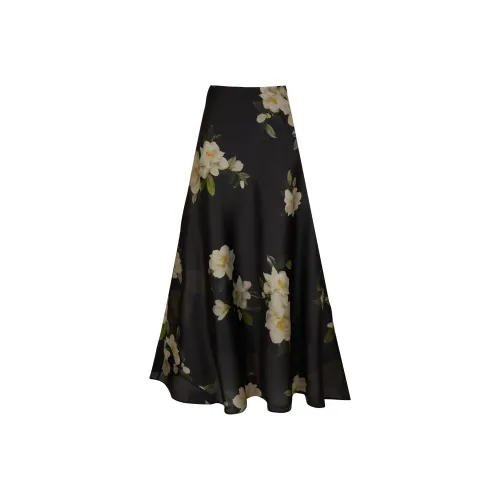 Zimmermann SS24 Повседневный Длинный Юбка Женские Черный