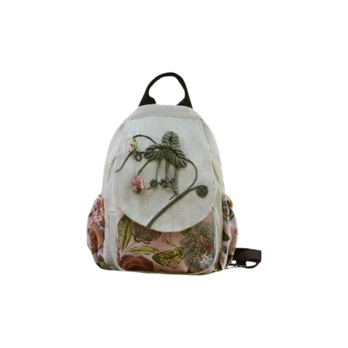 NANXIAOXIANG Хлопок лен смесь рюкзак женский розовый