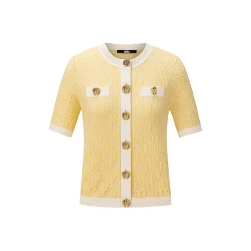 KARL LAGERFELD SS25 Трикотаж Женский Желтый