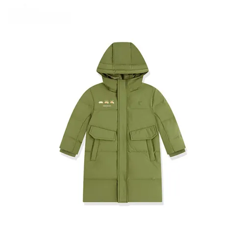 QIAODAN Пуховик Secret Forest Зеленый для детей 3-7 лет
