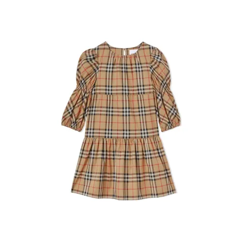 Burberry FW22 Платье Коричневый Детский